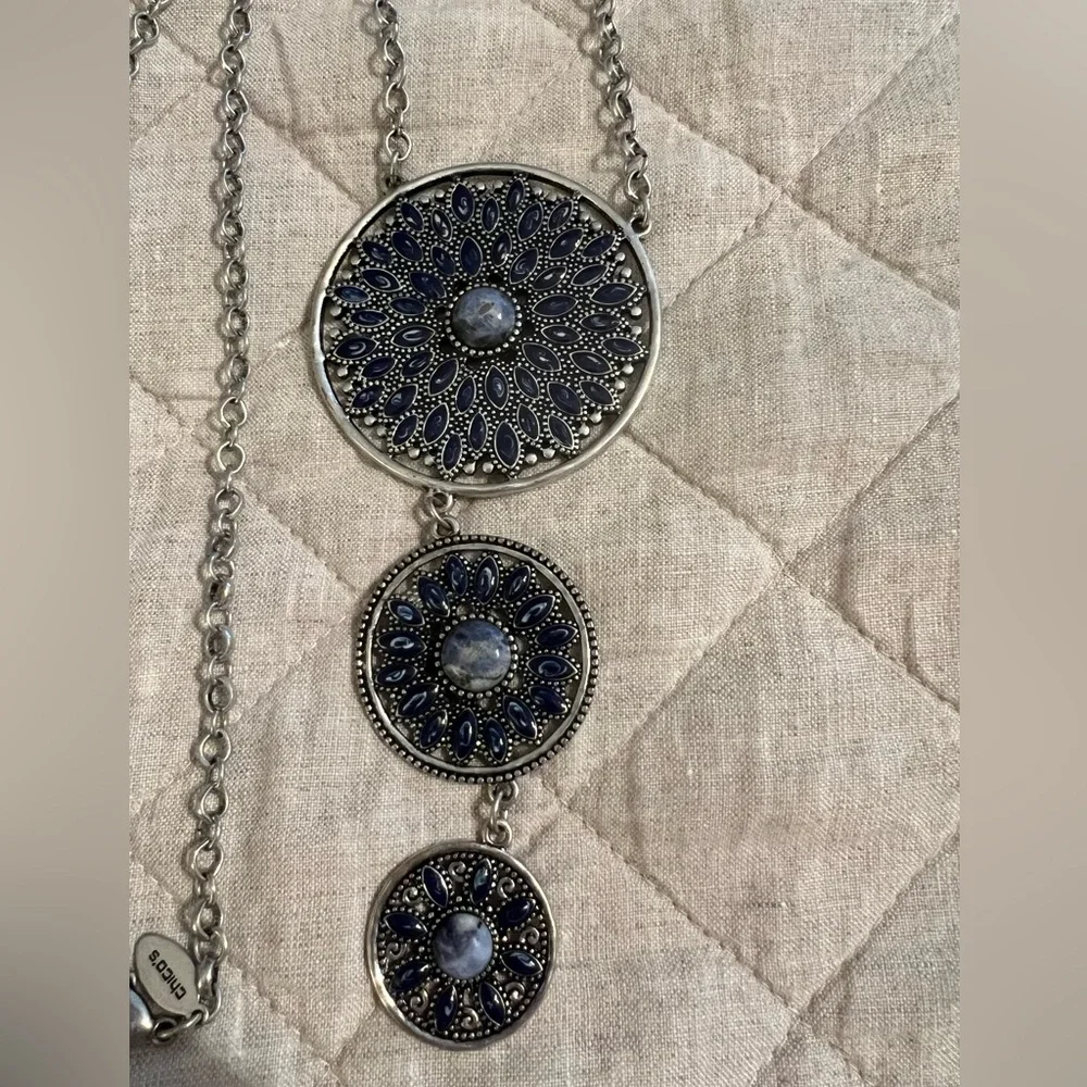 Chico’s Three Tier Pendant Necklace
